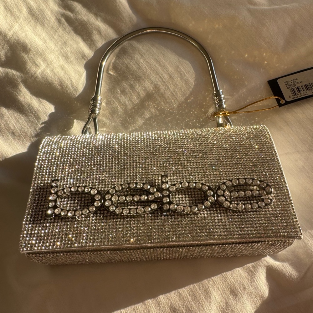 NWT Bebe Crystal Mini Clutch Purse